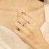 Radiant Cut Moissanite Engagement Ring Amy - Jewelry
